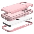 iPhone 12/12 Pro Hybridikotelo - Piilotettu Peili ja Korttipaikka - Pinkki