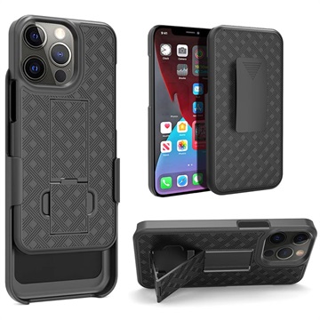 iPhone 13 Pro Max Hybridikotelo Vyöklipsillä - Musta