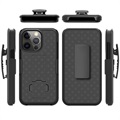 iPhone 13 Pro Max Hybridikotelo Vyöklipsillä - Musta