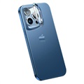 iPhone 14 Pro Hybridikotelo Piilotelineellä - Sininen