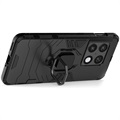 OnePlus 10 Pro Hybridikotelo Sormuspidikkeellä - Musta