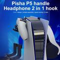 IPEGA PG-P5022 2Pcs Wall Mount Holder Bracket Hanger Storage Stand for PS5 Console Controller Controller Headset Support (kuulokkeiden tuki)