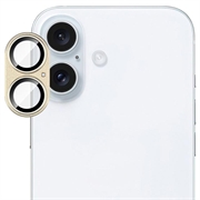 iPhone 17 Imak Täyspeittävä metallinen ja karkaistusta lasista valmistettu kameran linssinsuoja - Keltainen