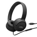 JBL Tune 520C USB-C -langalliset on-ear-kuulokkeet - musta