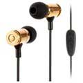 JBMMJ MJ007 In-ear Stereokuulokemikrofoni - Kulta / Musta