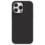 iPhone 15 Pro JT Berlin Steglitz MagSafe Nestemäinen Silikoni Suojakuori - Musta