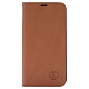 iPhone 15 Pro Max JT Berlin BookCase Tegel Läppänahkakotelo - Konjakki