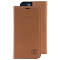 JT Berlin Tegel iPhone 12/12 Pro Flip Leather Nahkakotelo - Ruskea