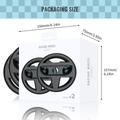 JYS-NS2261 Racing Wheel Duo Nintendo Switch 2 Joy-Con -ohjaimelle - Musta