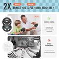 JYS-NS2261 Racing Wheel Duo Nintendo Switch 2 Joy-Con -ohjaimelle - Musta