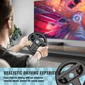 JYS-NS2261 Racing Wheel Duo Nintendo Switch 2 Joy-Con -ohjaimelle - Musta