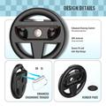 JYS-NS2261 Racing Wheel Duo Nintendo Switch 2 Joy-Con -ohjaimelle - Musta