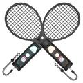 JYS-NS2266 Tennismaila Duo Nintendo Switch 2 Joy-Con ohjaimelle - Musta
