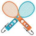 JYS-NS2266 Tennismaila Duo Nintendo Switch 2 Joy-Con ohjaimelle - Sininen / Oranssi
