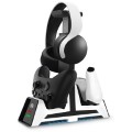 PS5 DualSense Peliohjain Lataussasema & Kuulokejalusta JYS-P5113