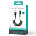 Joyroom 3A Easy-Travel kierretty pikalatauskaapeli USB-A:sta USB-C:hen - 1.5m - musta