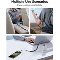 Joyroom 3A Easy-Travel kierretty pikalatauskaapeli USB-A:sta USB-C:hen - 1.5m - musta