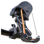Joyroom JR-ZS528 pyöräteline aurinkosuojalla - 4.7-7" - musta