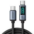 Joyroom S-CC100A16 Prisma digitaalinen näyttö USB-C kaapeli - 100W - musta