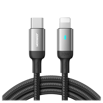 Joyroom S-CL020A10 Feifan Sarjan USB-C / Lightning Kaapeli - 2m - Musta