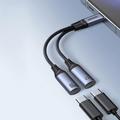 Joyroom SY-C03 2-in-1 audiosovitin - Musta