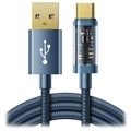 Joyroom USB-A/USB-C Pikalatausdatakaapeli - 1.2m - Sininen