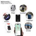 K2 Card-Style Smart Tracker Android Find My Device - Google Sertifioitu - Musta