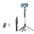 K50 Bluetooth Selfie Stick -jalusta TikTok-kaukosäätimellä, 6-toiminnolla ja täyttövalolla