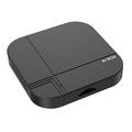 K712 langaton CarPlay/Android Auto AI Box – 4+32GB, Bluetooth 5.3, kaksikaistainen WiFi – musta