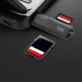 KAWAU C307 Mini kannettava USB3.0 kortinlukija SD + TF 2-in-1 kortinlukija kansi / Single Drive Letter