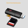 KAWAU C307DUO 2-In-1 USB 3.0-muistikortinlukija USB-sovitin SD / SDHC / SDXC / TF-kortit