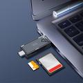 KAWAU C351 USB 3.0 High Speed C-tyypin + USB SD / TF-kortinlukija Kannettava OTG-sovitin