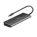 KAWAU H303C Type-C Hub Dock Station USB 3.1 - 2xUSB 3.0 + kortinlukijan paikat kannettavaan tietokoneeseen