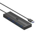 KAWAU H305-120 Nopea 4-porttinen USB-keskitin USB 3.0 Splitter Expander kannettavaan tietokoneeseen, muistitikkuun, näppäimistöön, näppäimistöön