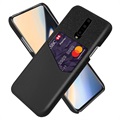 KSQ OnePlus 7 Pro Suojakuori Korttitaskulla - Musta