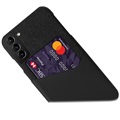 KSQ Samsung Galaxy S22 5G Suojakuori Korttipidikkeellä - Musta