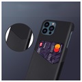 KSQ iPhone 13 Pro Suojakuori Korttitaskulla - Musta