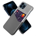 KSQ iPhone 13 Pro Suojakuori Korttitaskulla - Sininen