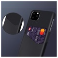 KSQ iPhone 11 Pro Suojakuori Korttitaskulla - Musta