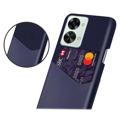 KSQ OnePlus Nord 2T Suojakuori Korttitaskulla - Sininen