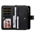KT Multifunctional Sarja iPhone 14 Lompakkokotelo - Musta