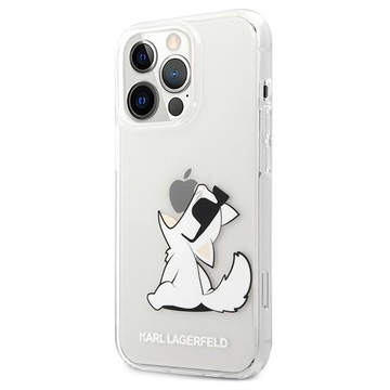 Karl Lagerfeld Läpinäkyvä iPhone 13 Pro Max TPU Suojakotelo - Choupette Syö