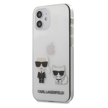 Karl Lagerfeld Clear iPhone 12 TPU-kuori - Karl & Choupette