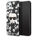Karl Lagerfeld Flower iPhone 11 Pro Max TPU Suojakuori - Musta
