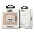 Karl Lagerfeld Glitter Choupette Head AirPods 3 TPU Suojakotelo - Kulta