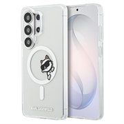 Samsung Galaxy S26 Ultra Karl Lagerfeld IML Choupette Peekaboo Logo magneettikotelo - läpinäkyvä