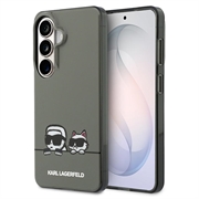 Samsung Galaxy S26 Karl Lagerfeld IML Karl&Choupette Peekaboo-logo magneettikotelo - musta