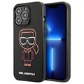 Karl Lagerfeld Ikonik Outline iPhone 13 Pro Hybridikotelo - Musta