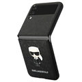 Karl Lagerfeld Ikonik Saffiano Samsung Galaxy Z Flip4 Suojakotelo - Musta