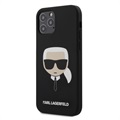 Karl Lagerfeld iPhone 12/12 Pro Silikonikuori - Musta